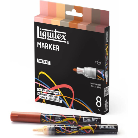Liquitex : Set 8 Marqueurs Acryliques Couleurs | Art & Loisirs