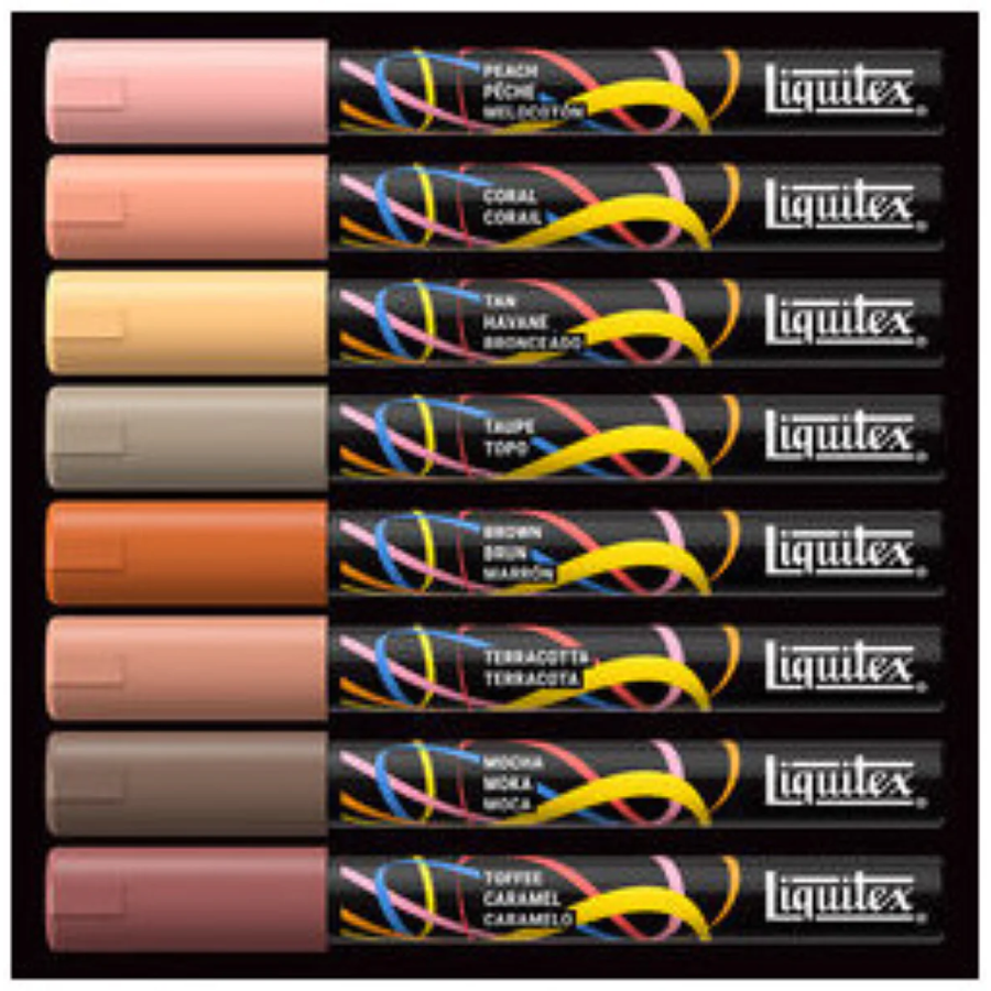 Liquitex : Set 8 Marqueurs Acryliques Couleurs | Art & Loisirs