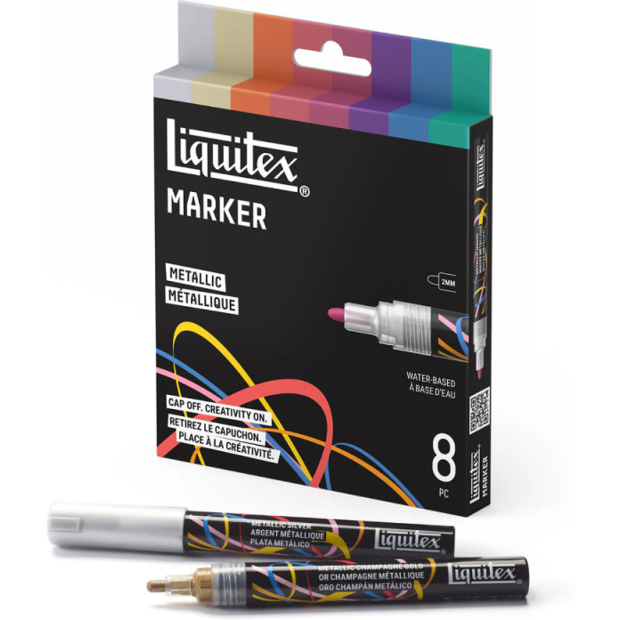 Set Marqueurs Acryliques Métalliques Liquitex | Art & Loisirs