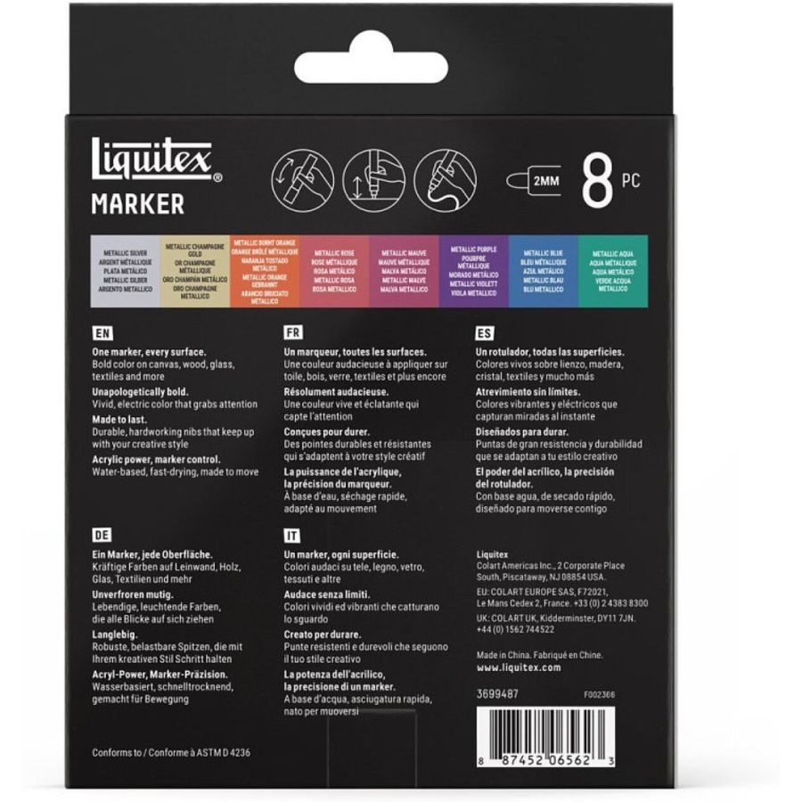 Set Marqueurs Acryliques Métalliques Liquitex | Art & Loisirs