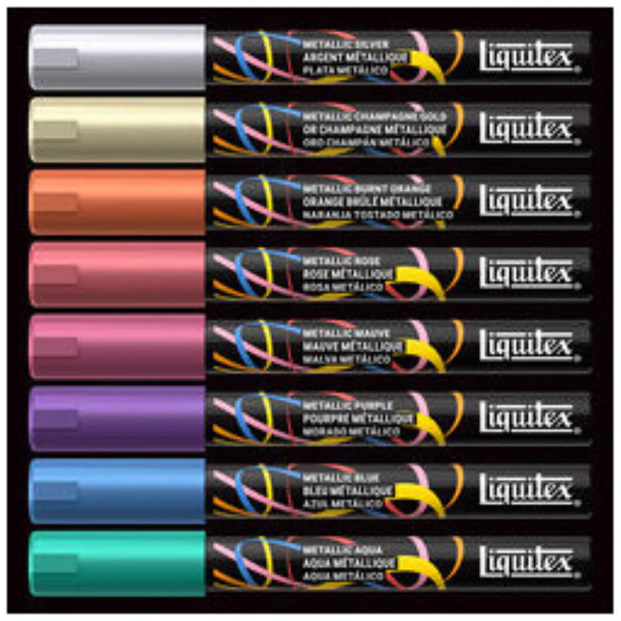 Set Marqueurs Acryliques Métalliques Liquitex | Art & Loisirs