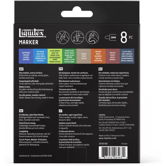 Set Marqueurs Acrylique Liquitex Paysage - 8 | Art & Loisirs