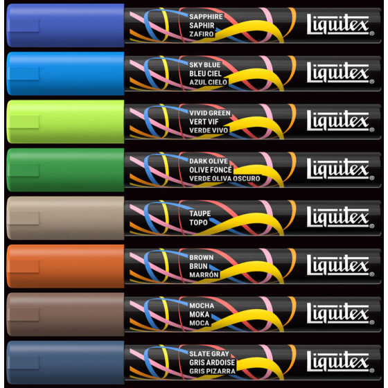 Set Marqueurs Acrylique Liquitex Paysage - 8 | Art & Loisirs