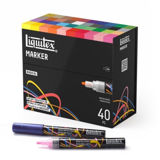 Set 40 Marqueurs Peinture Acrylique Radical - Liquitex Art &