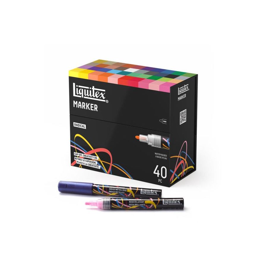 Set 40 Marqueurs Peinture Acrylique Radical - Liquitex Art &