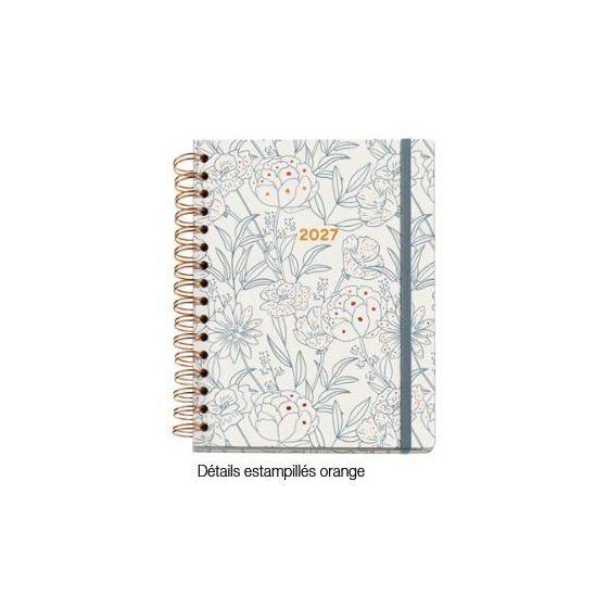 Agenda spirale Arno Dufour bouquet journalier | Art & Loisirs