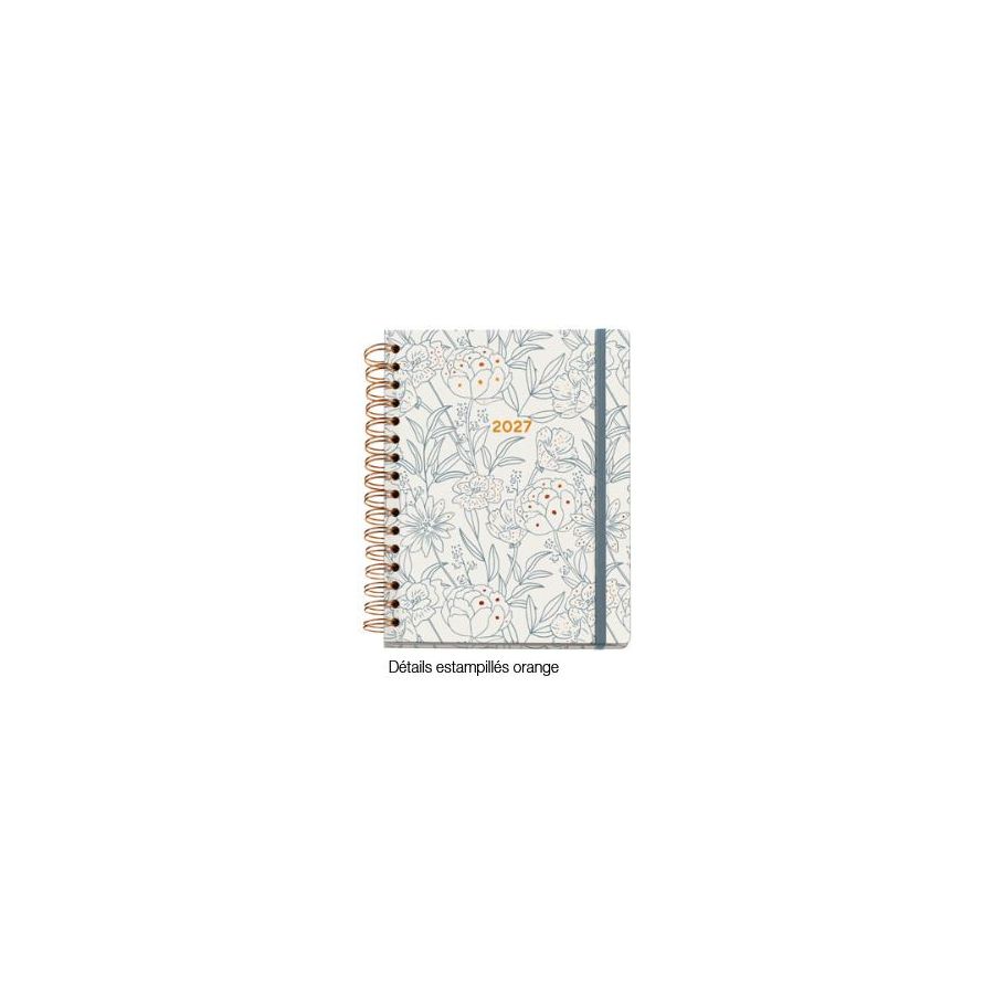Agenda spirale Arno Dufour bouquet journalier | Art & Loisirs