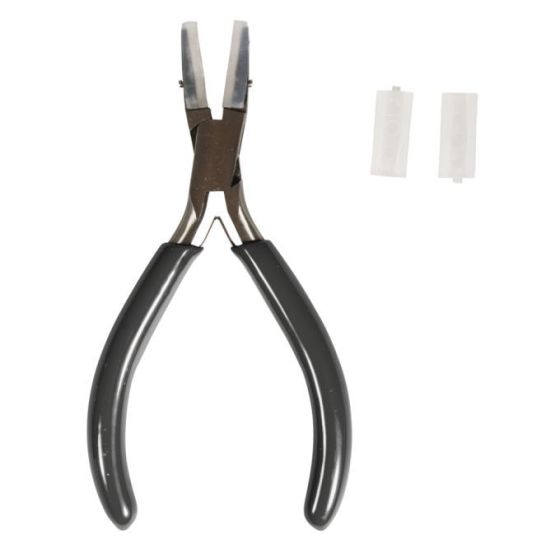 Pince à bijoux bec plat mâchoires plastique | Art & Loisirs
