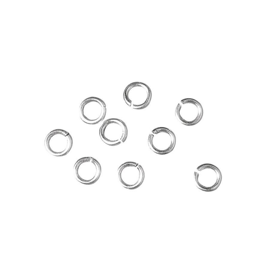 Anneaux brisés 5mm x50 argent - RAYHER | Art & Loisirs