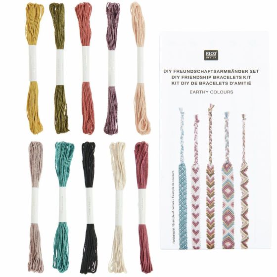 Kit DIY Bracelets d'amitié Earthy Colours | Art & Loisirs