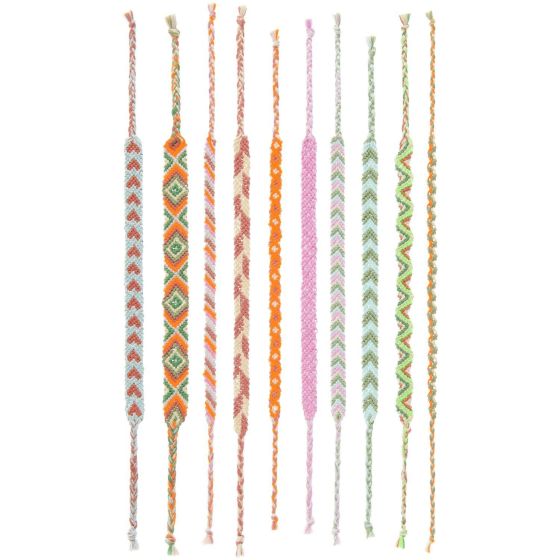 Kit DIY Bracelets d'amitié 10 couleurs néon | Art & Loisirs