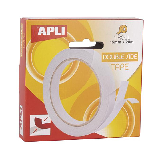 Ruban adhésif double face transparent 15mmx20m | Art & Loisirs