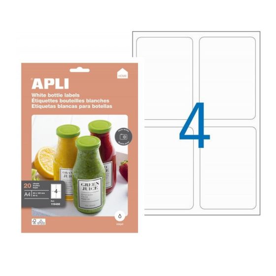 Étiquettes imprimables bouteilles A4 x20 - Jet | Art & Loisirs