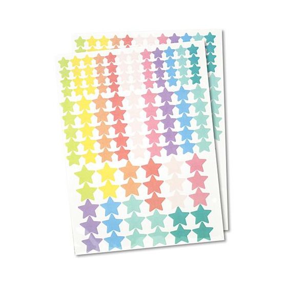 Gommettes étoiles pastel repositionnables 246 | Art & Loisirs