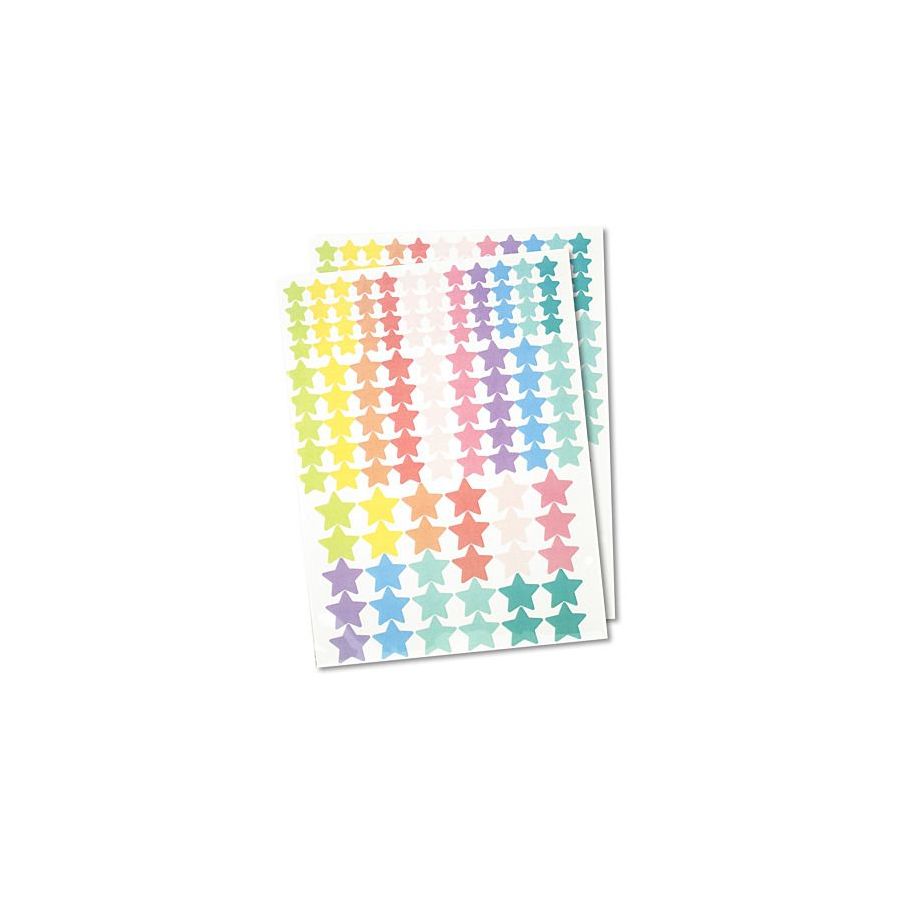 Gommettes étoiles pastel repositionnables 246 | Art & Loisirs