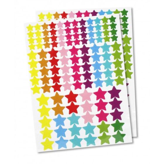 Gommettes étoiles vives CTOP - 246 pièces | Art & Loisirs