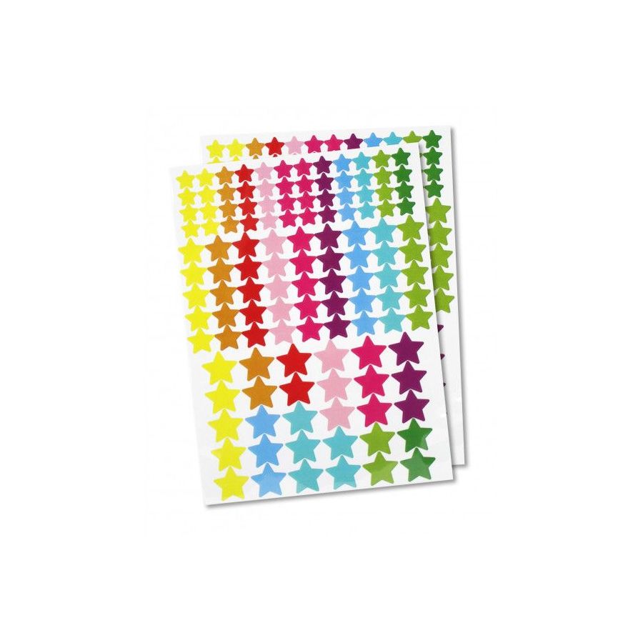 Gommettes étoiles vives CTOP - 246 pièces | Art & Loisirs