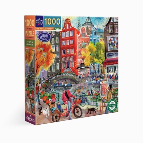 Puzzle Eeboo Artists in Amsterdam 1000 pièces | Art & Loisirs