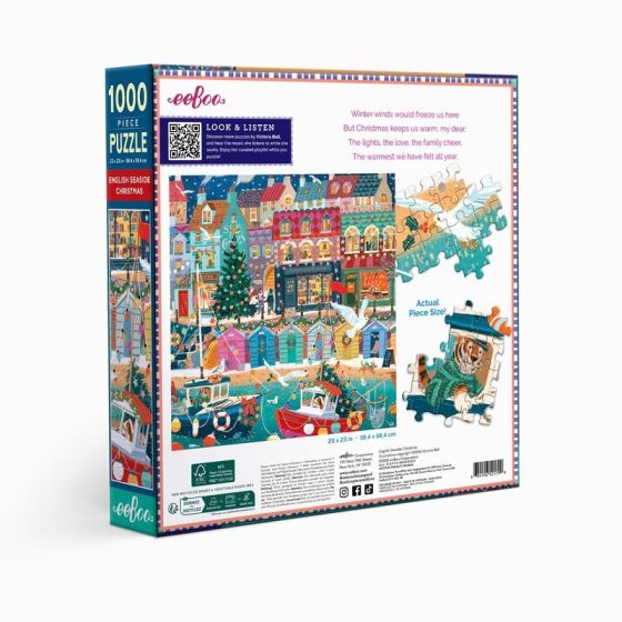 Puzzle English Seaside Christmas 1000 pièces | Art & Loisirs