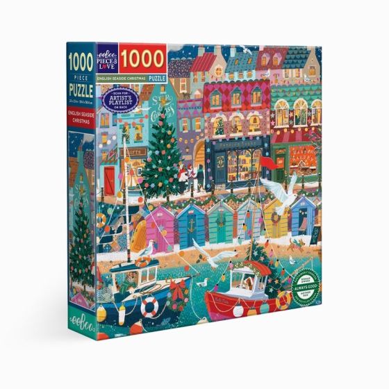 Puzzle English Seaside Christmas 1000 pièces | Art & Loisirs