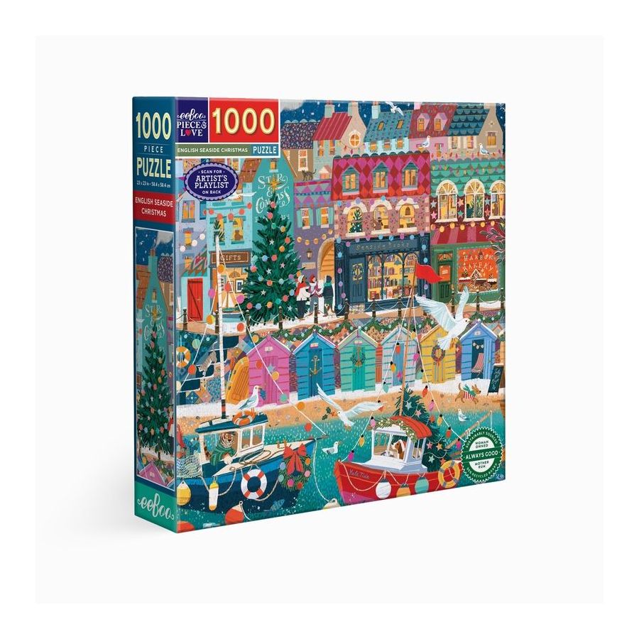 Puzzle English Seaside Christmas 1000 pièces | Art & Loisirs