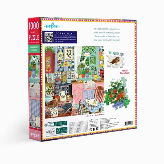 Puzzle EEBOO Strawberry Kitchen 1000 pièces | Art & Loisirs