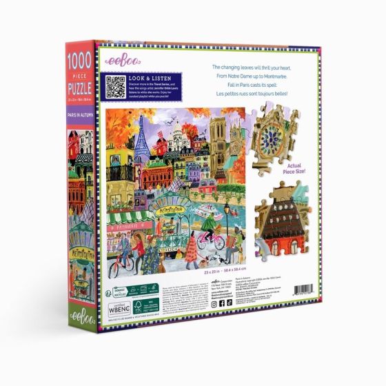 Puzzle 1000 pièces Paris in Autumn 58,5 cm | Art & Loisirs