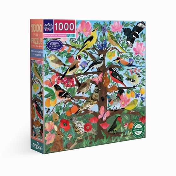 Puzzle French Medieval Songbirds 1000 pièces | Art & Loisirs