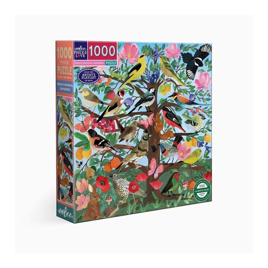 Puzzle French Medieval Songbirds 1000 pièces | Art & Loisirs