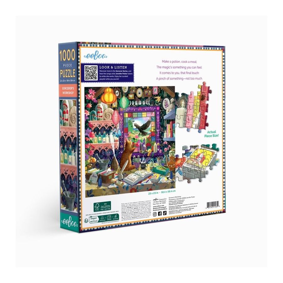 Puzzle Sorcerer's Workshop 1000 pièces - Eeboo | Art & Loisirs