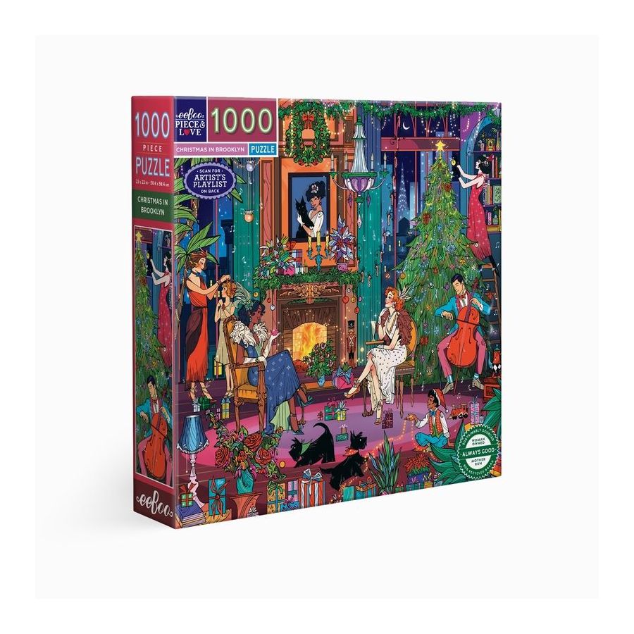 Puzzle Christmas in Brooklyn, 58.4x58.4cm, 1000 Pcs