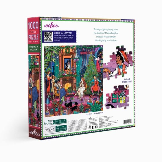 Puzzle Christmas in Brooklyn 1000 pièces - EEBOO | Art & Loisirs