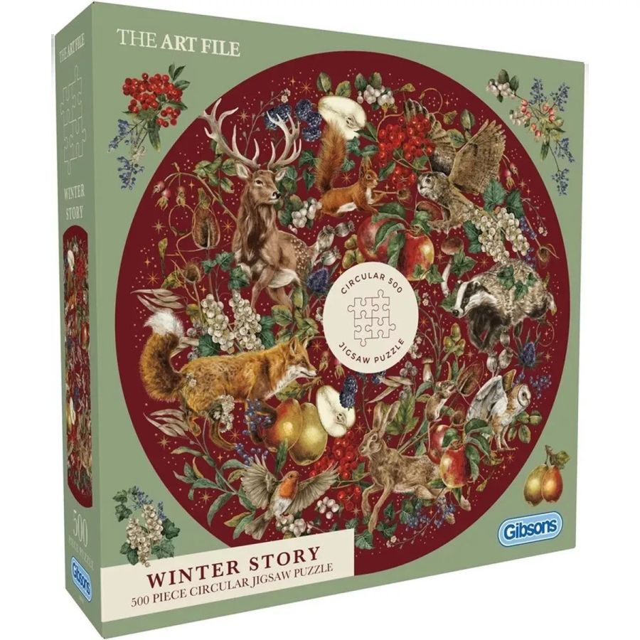 Puzzle circulaire Winter Story 500 pièces | Art & Loisirs