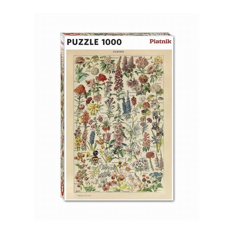 Puzzle Piatnik 1000 pièces Fleurs Adolphe | Art & Loisirs