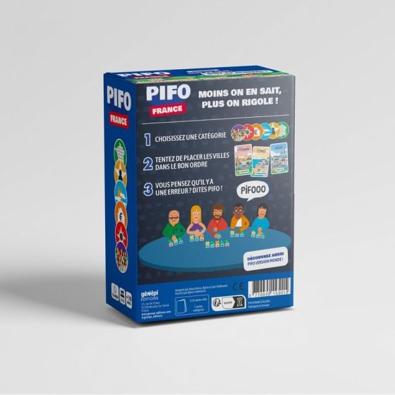 Jeu de cartes Pifo France - Estimation insolite | Art & Loisirs