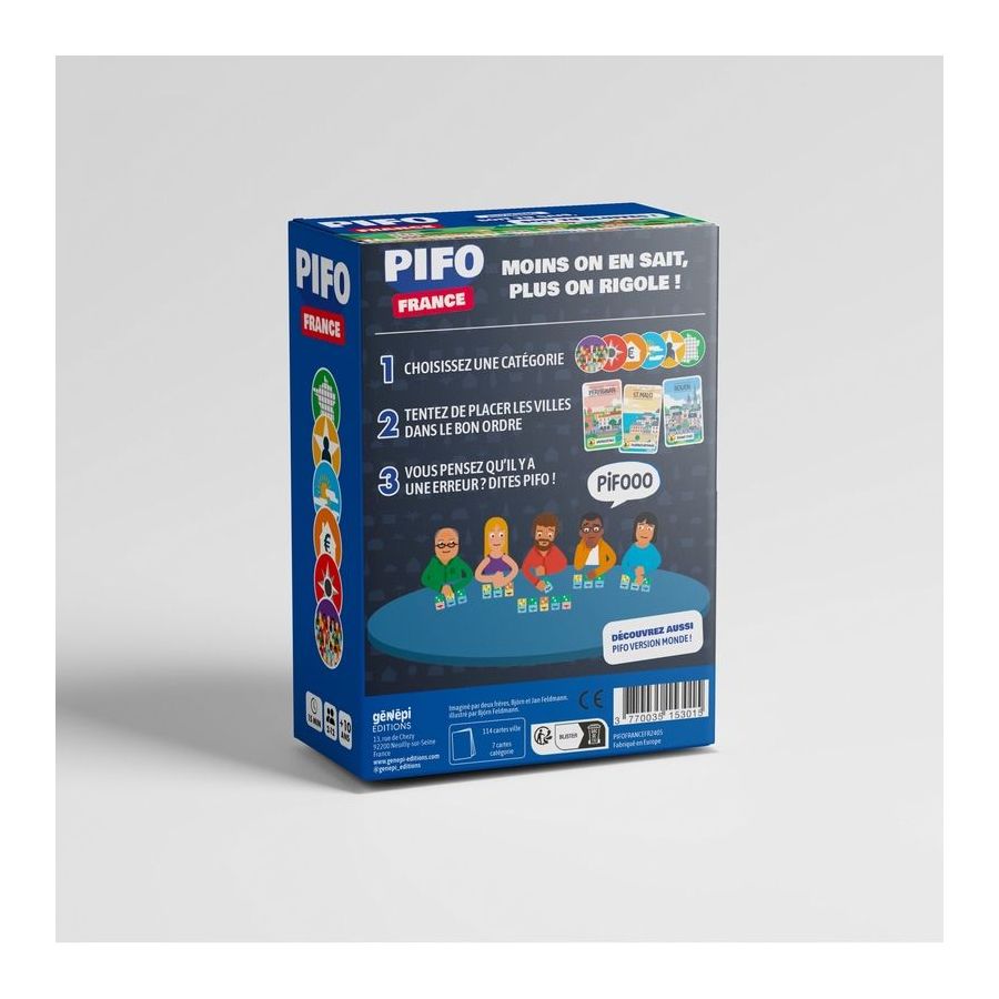 Jeu de cartes Pifo France - Estimation insolite | Art & Loisirs