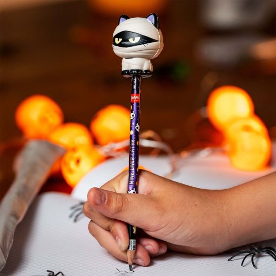 Crayon à papier Chat momie Halloween | Art & Loisirs