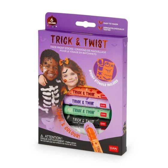 Set 6 Crayons Maquillage Visage Trick & Twist | Art & Loisirs