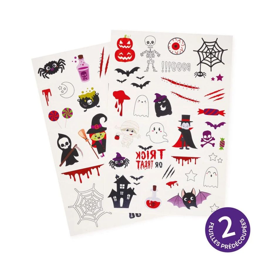 Tatouages Éphémères Halloween Lumineux - Legami | Art & Loisirs