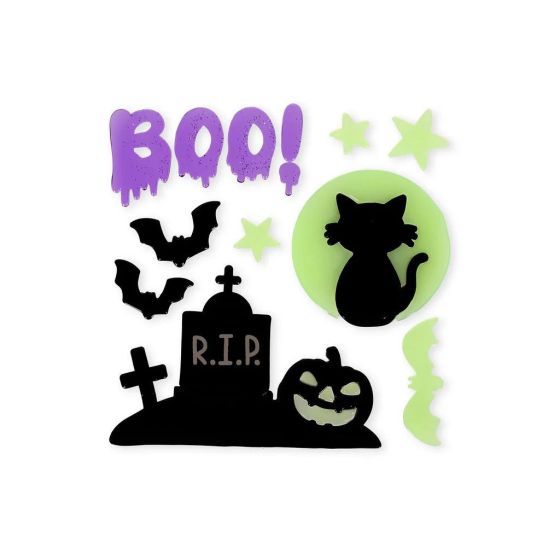 Set Autocollants Gel Fenêtre Halloween | Art & Loisirs