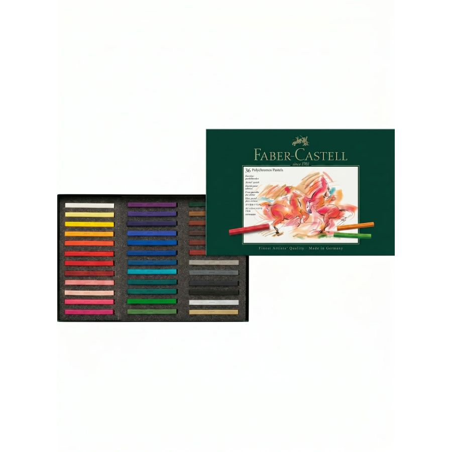 Coffret craie pastel Polychromos sec 36 pcs | Art & Loisirs