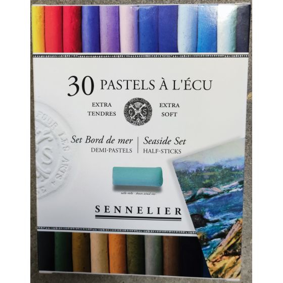 Etui pastel écu - Paysages de bord de mer - 30 demi pastels - Sennelier
