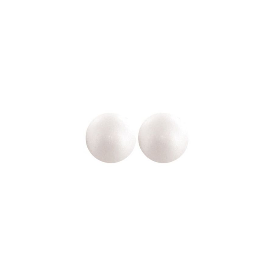 Lot de 2 Boules Polystyrène 10 cm pour Loisirs | Art & Loisirs