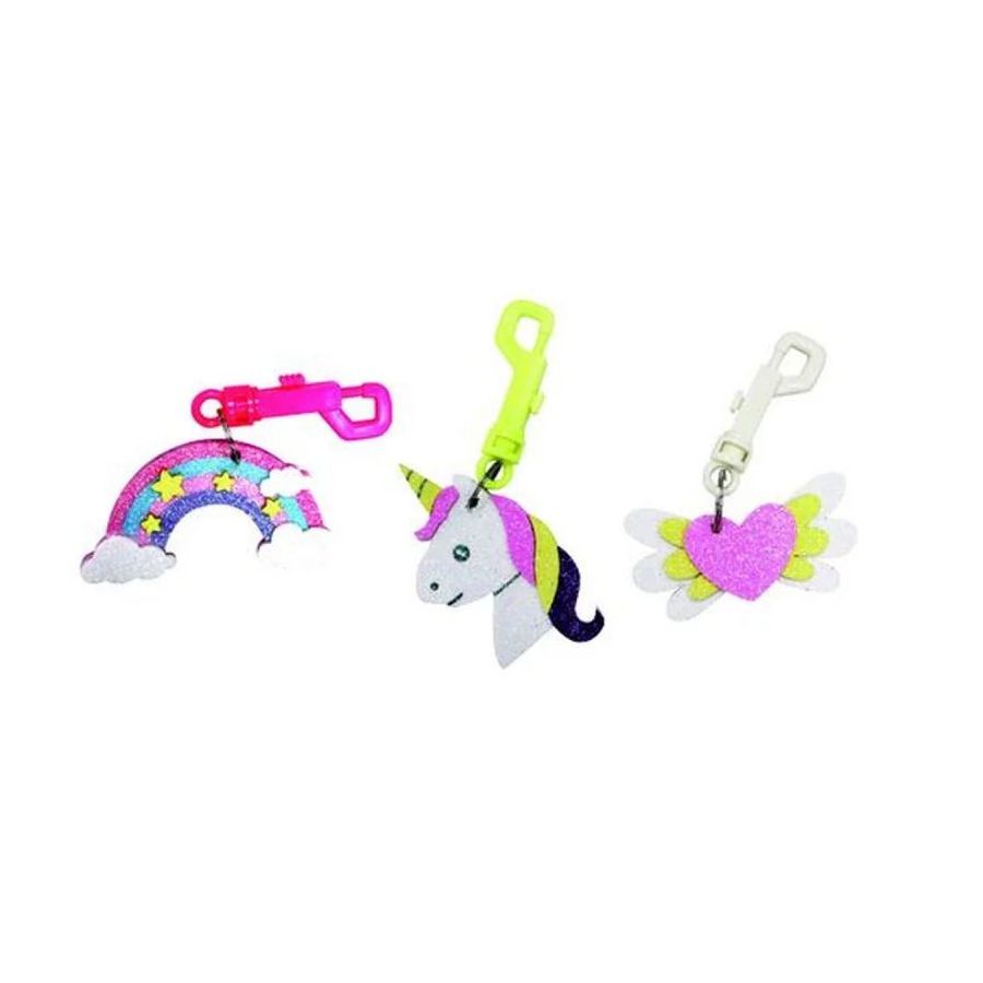 Kit enfant Porte-clefs Féerie 17 formes mousse | Art & Loisirs
