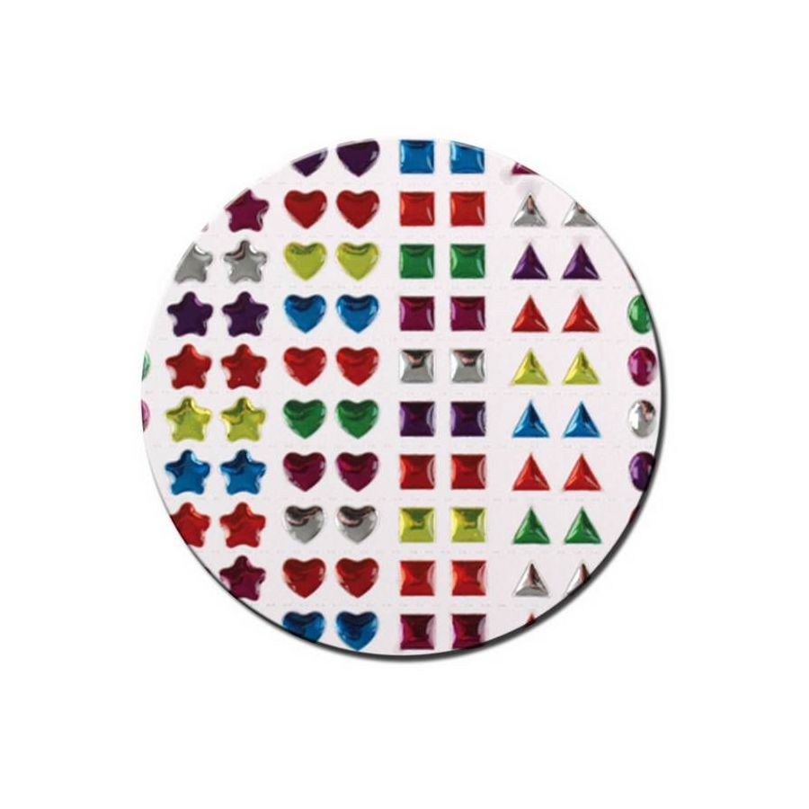 Kit 140 Stickers Strass - Cristal Adhésifs - Couleurs et formes assorties - Bi2l