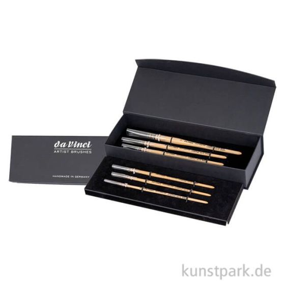 Set x6 Pinceaux Petit Gris Pure - Aquarelle - Da Vinci