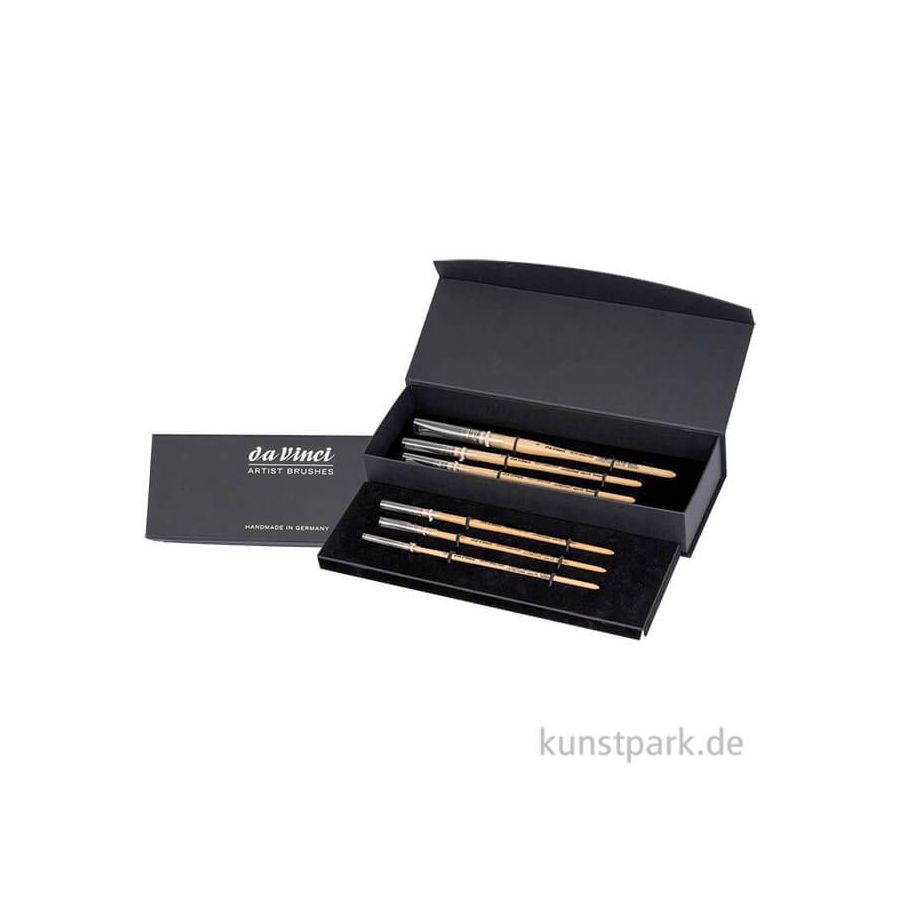 Set x6 Pinceaux Petit Gris Pure - Aquarelle - Da Vinci