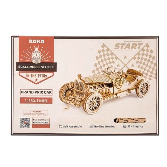 Maquette bois - Voiture de grand prix - Rokr