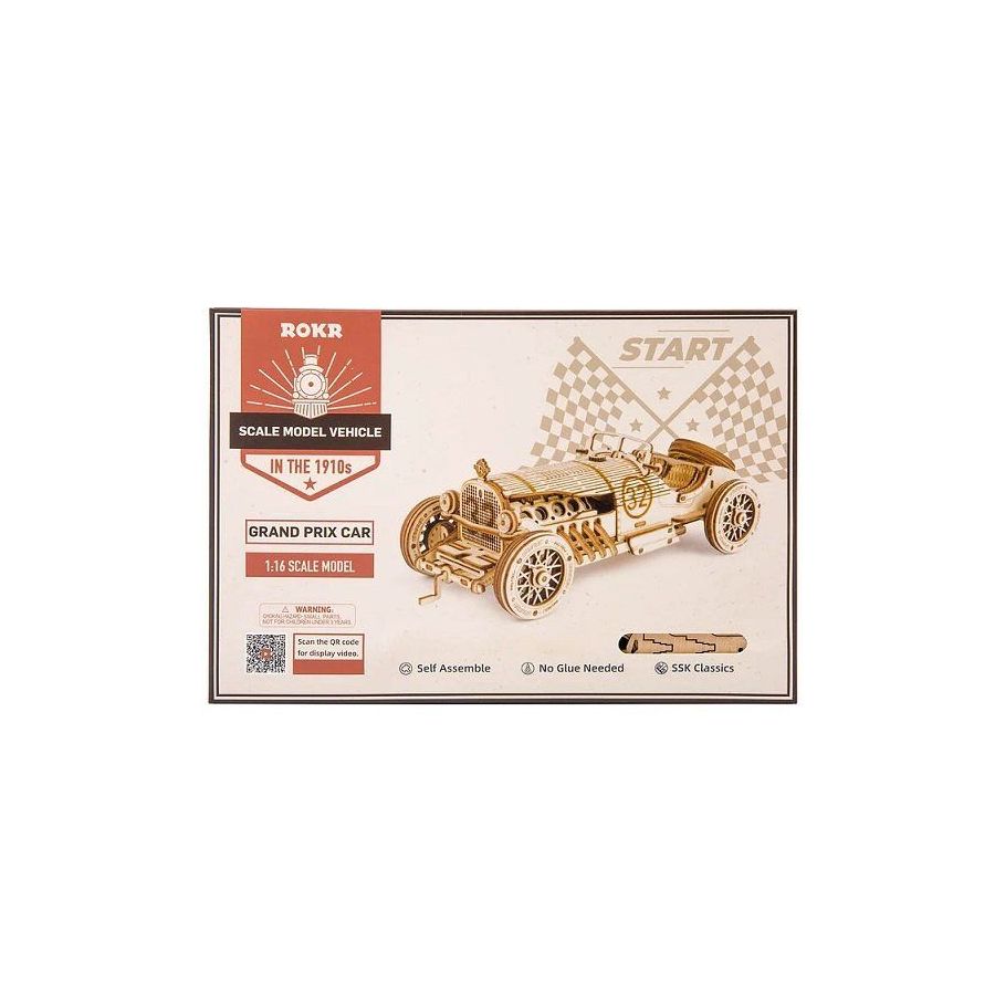 Maquette bois - Voiture de grand prix - Rokr