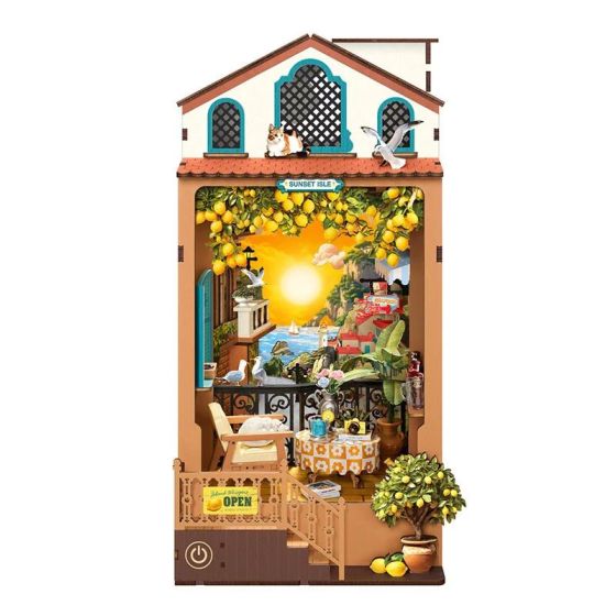 Book Nook Sunset Isle Rolife - Maquette bois LED | Art & Loisirs